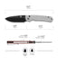 The Ultimate Folding Pocket Knife Gift Set for Outdoor Enthusiasts (Classic Black & White) - Korvel