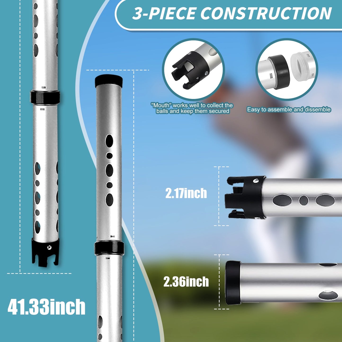 Portable Detachable Golf Ball Collector - Korvel