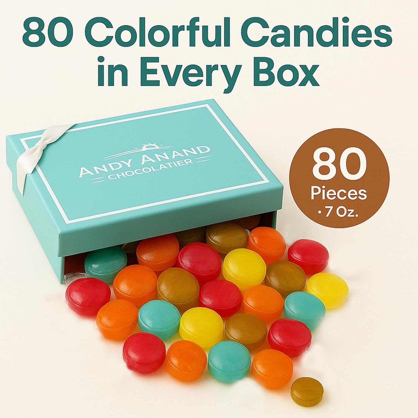 Andy Anand Sugar Free Mixed Fruit Candies - 80 Pcs