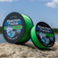 Línea de pesca trenzada verde de alta visibilidad Reaction Tackle X8 - 8 hebras