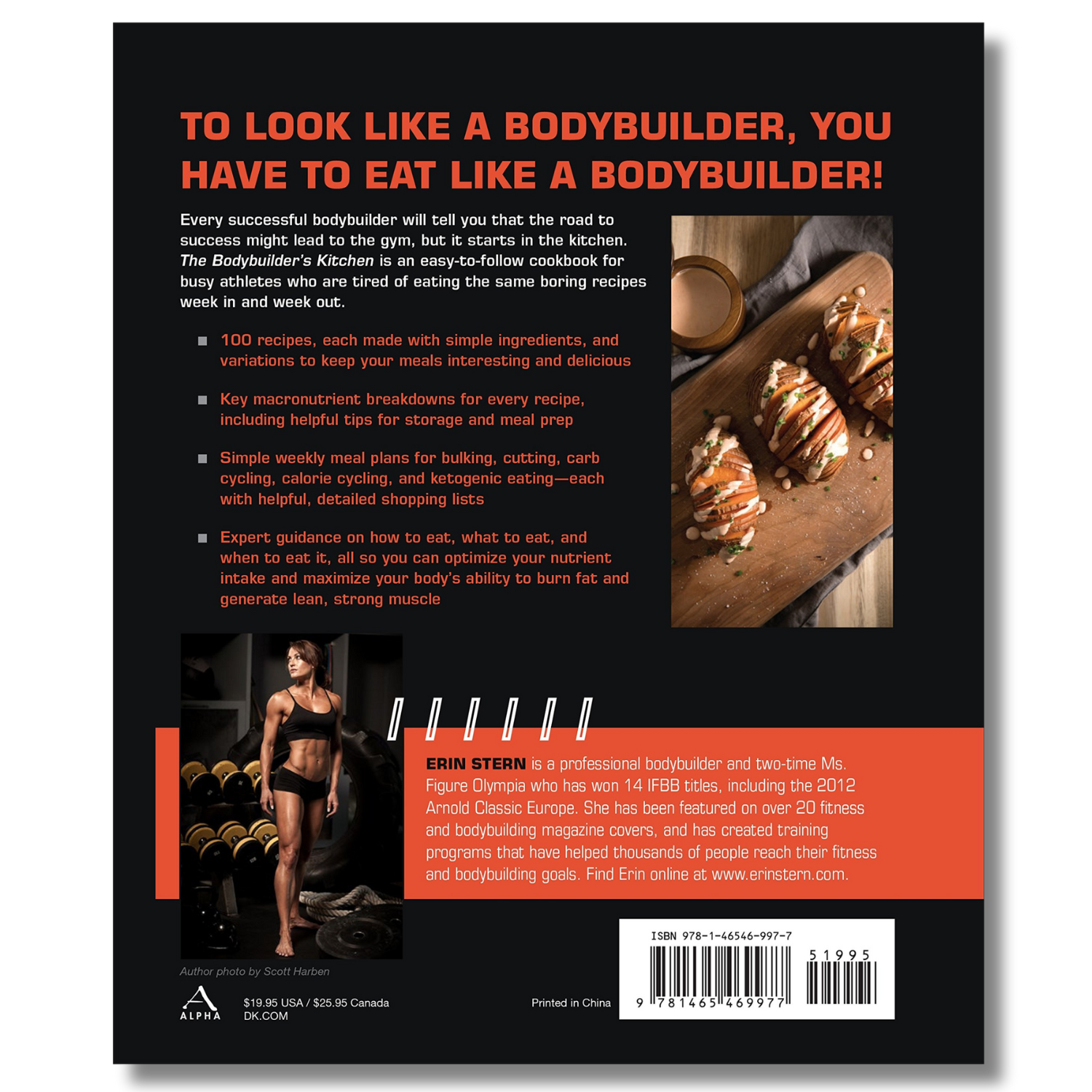 Ultimate Bodybuilder's Cookbook: 100 Recipes & Tailored Meal Plans for Muscle Gain and Fat Loss (Spiral Bound) - Korvel