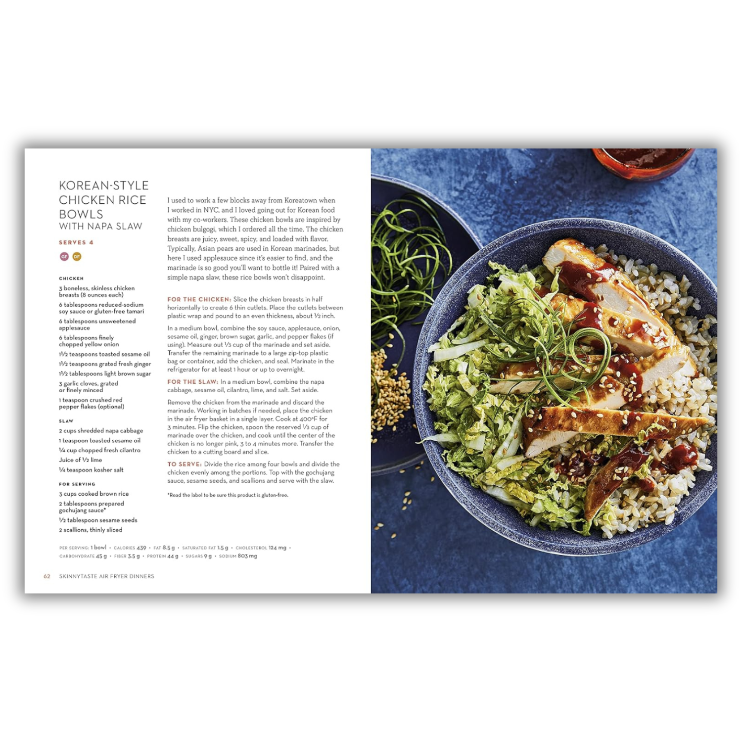 Skinnytaste Air Fryer Dinners: 75 Healthy Recipes for Easy Weeknight Meals: A Cookbook (Spiral Bound) - Korvel