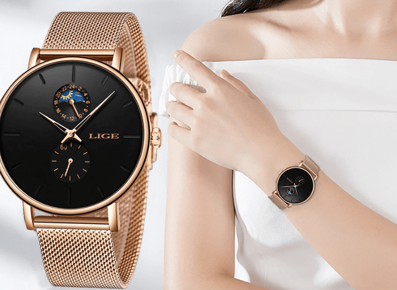 Montre Étanche Élégante pour Femme avec Chronomètres