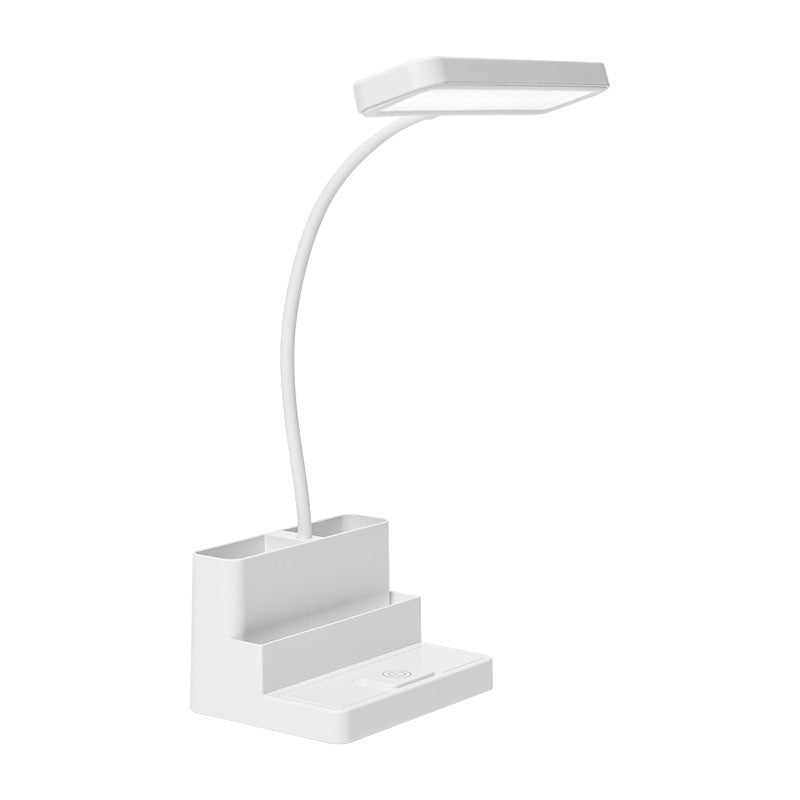 Lampe de Table LED avec Rangement pour Stylos et Protection des Yeux