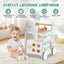 Andador 2 en 1 para Bebés con Almacenamiento y Helados - Verde Claro