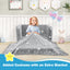 Canapé pliant 2-en-1 pour enfants avec effet phosphorescent - Gris
