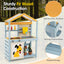 2 in 1 Wooden Mud Kitchen with Removable Water Box - Gray