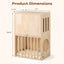 2-Tier Wooden Cat Condo with Removable Cushions
