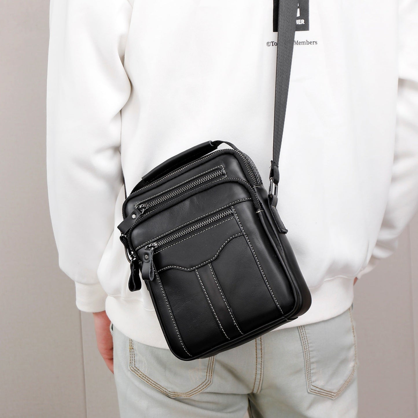 Sac à bandoulière de voyage d'affaires premium pour appareils mobiles