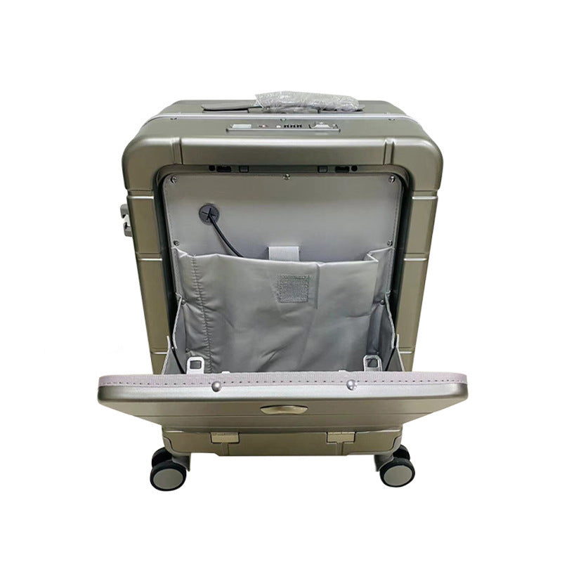 Valise à roulettes de 20 pouces avec ouverture frontale et séparation sèche/humide