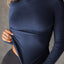 Long Sleeve Crop T-Shirt with Ribbed Texture