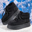 Fleece-Lined Women's Snow Boots with Thick Bottom