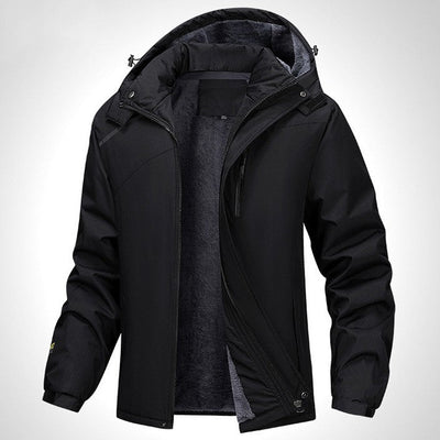 Plus Size Warm Hooded Coat for Men