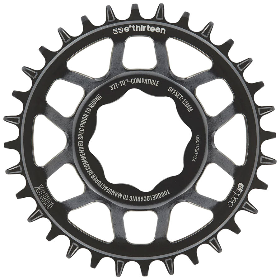 e*thirteen Helix Core e*spec Chainring 32T - Montaje Directo, Desplazamiento de 12mm