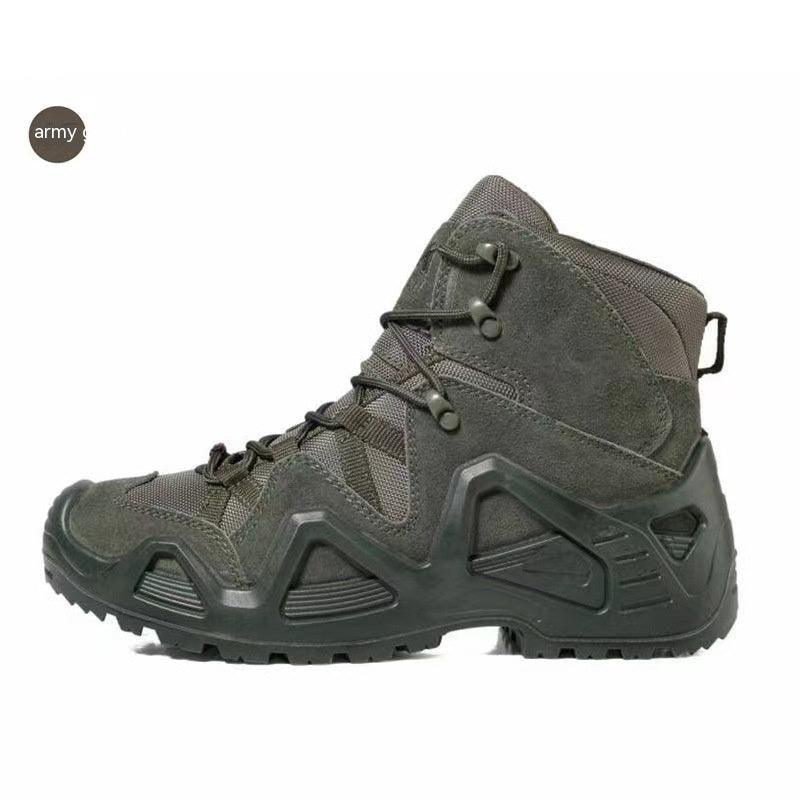 Bottes d'entraînement militaires style mi-haut pour activités de plein air