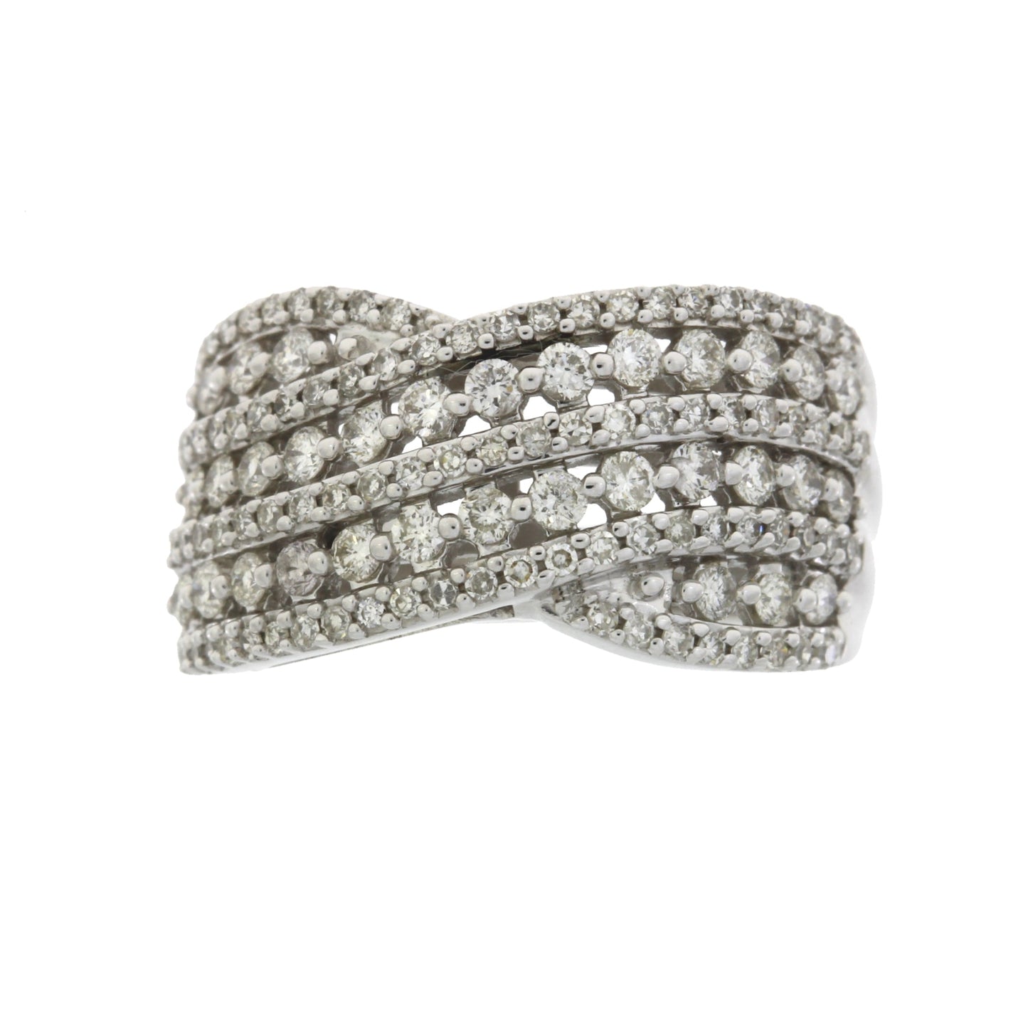 Genuine 1.00ct Diamond Ring in 10KT White Gold