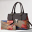 Sac à provisions mère-enfant à patchwork de couleurs contrastées