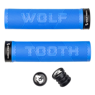 Wolf Tooth Echo Lock-On Grip Set - Blue/Black