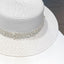 Retro Pearl Flat Top Sun Protection Beach Hat
