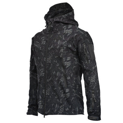 Men's Waterproof Camouflage Soft Shell Jacket
