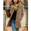 Elegant Women's Medium Length Woolen Overcoat