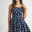 Chic Polka Dot Mini Dress with Unique Ricrac Trim – Perfect for Summer Fun - Korvel
