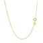 14k Yellow Gold Faceted Cable Link Chain - 1.3mm