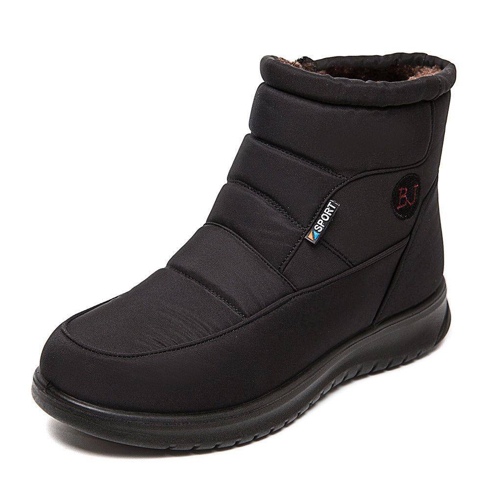 Bottes de cheville imperméables élégantes pour femmes - Talons plats