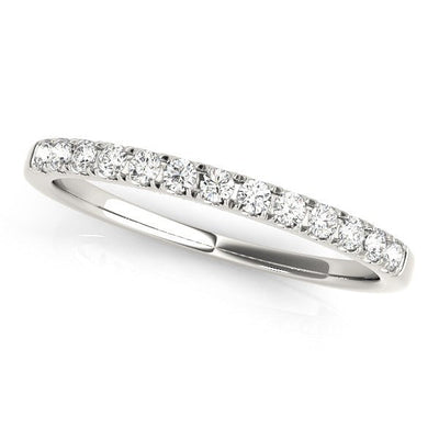 Anillo de Boda de Diamante Atemporal en Oro Blanco de 14k