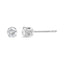 Boucles d'oreilles classiques en diamant rond en or blanc 14K 3/4 Cttw
