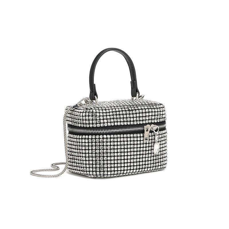Sac à bandoulière carré petit avec chaîne de mode printanière