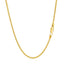 14k Yellow Gold Round Wheat Chain 1.5mm
