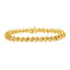 Bracelet en lien en argent sterling plaqué or jaune 10KT avec diamants - 7,5"