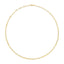 Solid 14K Yellow Gold 2.5mm Paperclip Chain Necklace - 18"