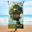 Double-Sided Velvet Beach Towel - Quick-Drying & Soft
