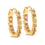 Boucles d'oreilles créoles en argent sterling .925 avec citrine véritable de 3,20 carats