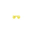 Boucles d'oreilles en or jaune 14 carats à facettes
