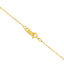 Solid 10K Yellow Gold 0.5mm Slim Rope Chain Necklace - 18"