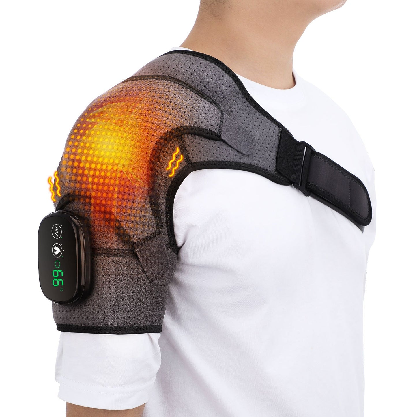 USB Rechargeable Electric Heating Shoulder Massage Belt