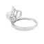 Natural FW Pearl and Cubic Zirconia Ring in Sterling Silver
