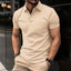 Polo Shirt pour Homme à Manches Courtes d'Été - Couleur Unie et Design Élégant