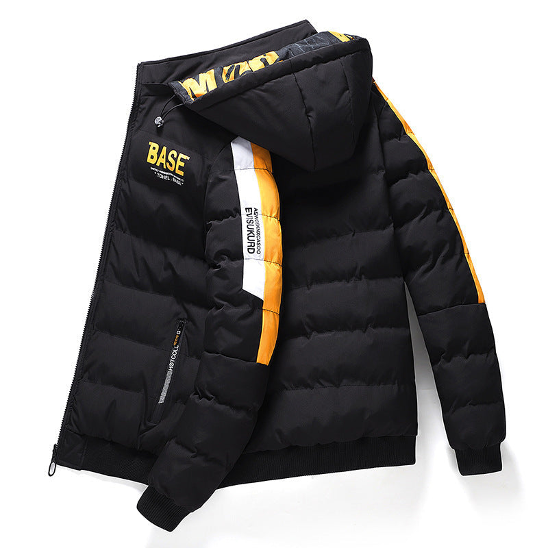 Men's Winter Thickened Cotton-Padded Puffer Jacket