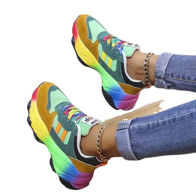 Zapatos Papá de Color Primavera y Otoño