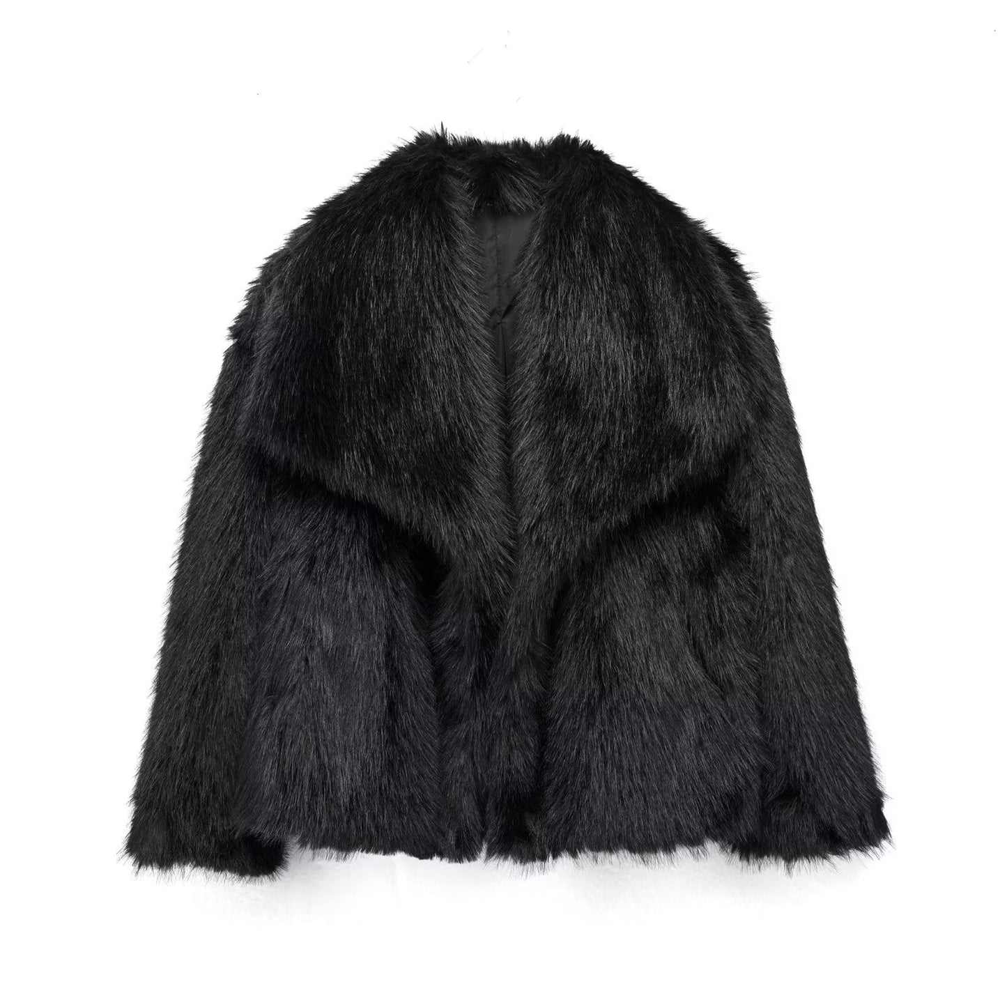 Winter Plush Coat - Stylish Warm Thicken Fluffy Jacket