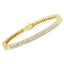 14K Yellow Gold Diamond Eternity Tennis Bracelet - 1.15 Cttw