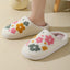 Colorful Floral Cotton Slippers for Cozy Comfort
