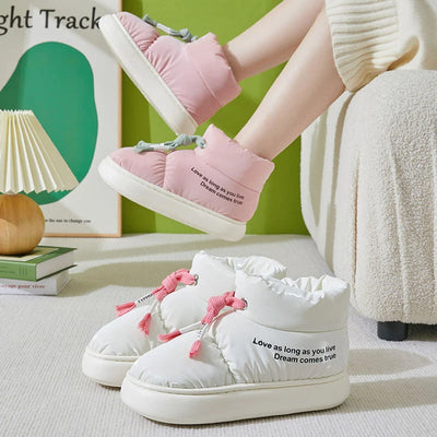 Botas de Nieve de Pluche Impermeables para Mujeres
