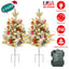 Relleno de Urna de Árbol de Navidad Iluminado con Berries y Luces LED