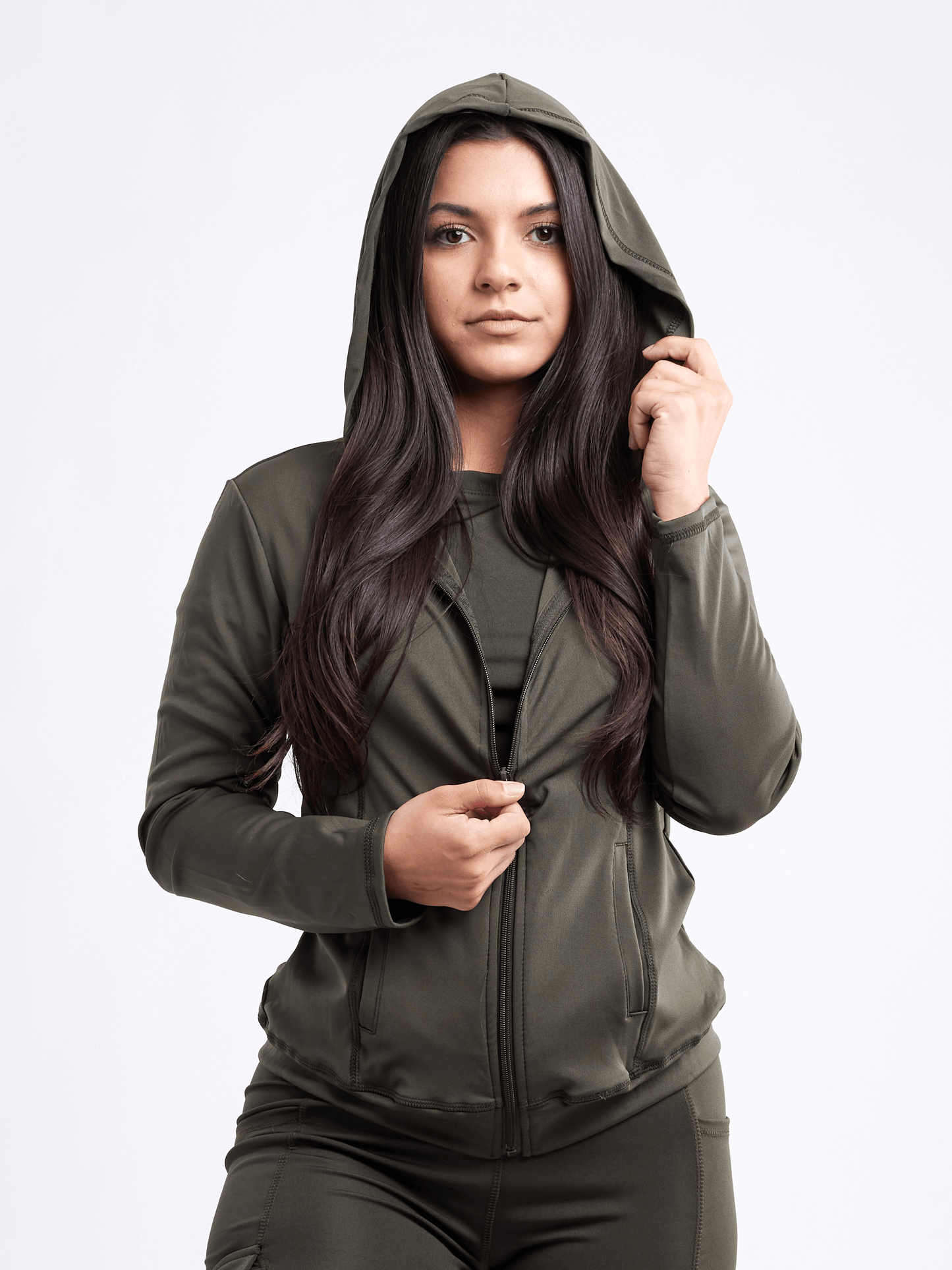 JupiterGear Women's Fitted Zip-Up Hoodie Jacket with Pockets