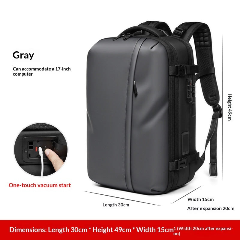 Sac à dos de voyage compressé pour hommes à grande capacité